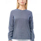 Geometric Round Neck Cotton Blouse