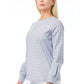 Elegant Light-Blue Cotton Blouse
