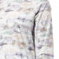 Elegant Fantasy Print Round Neck Cotton Blouse