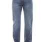 Elegant Italian Embroidered Cotton Jeans