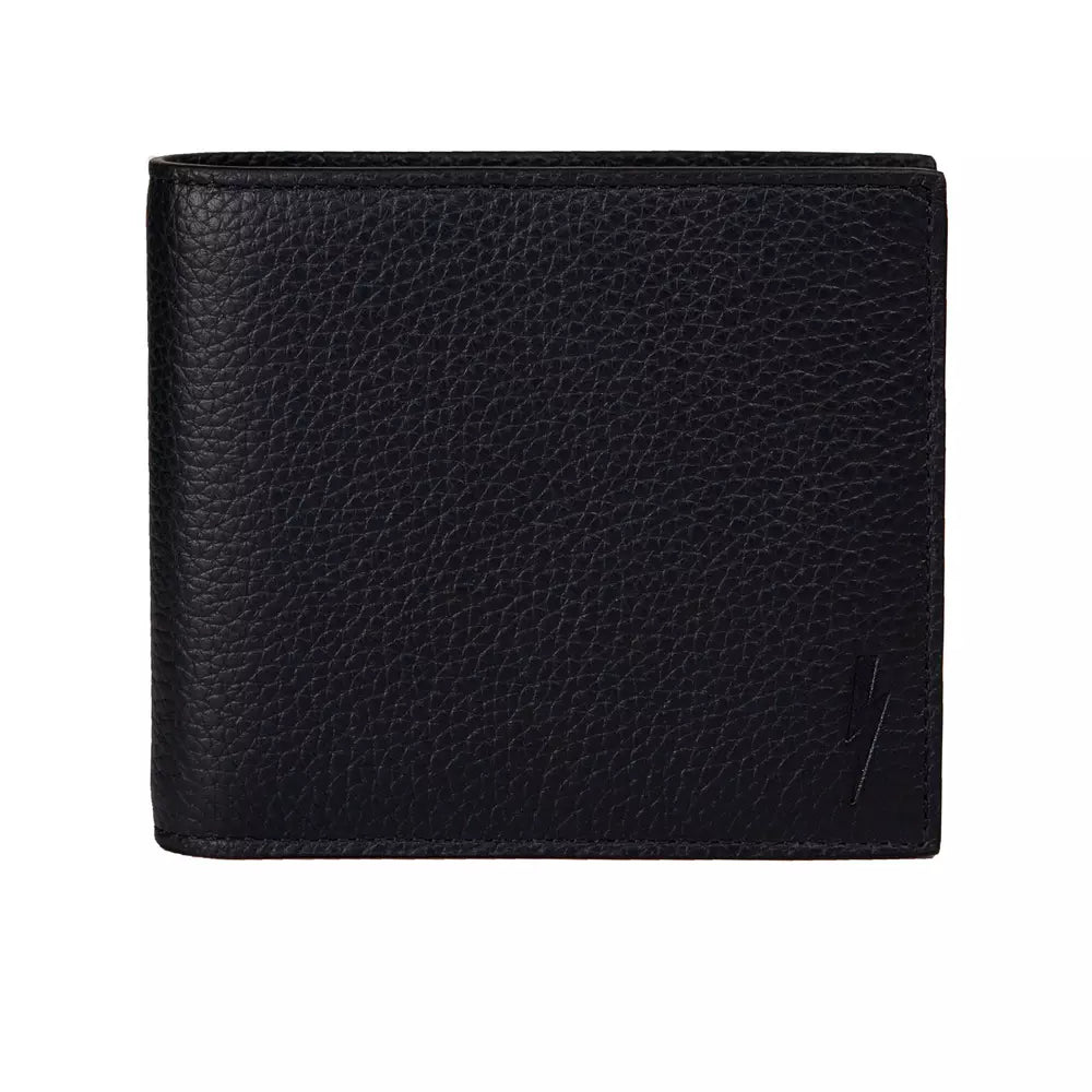 Sleek Black Leather Men's Wallet