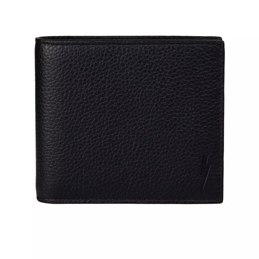 Sleek Black Leather Men's Wallet