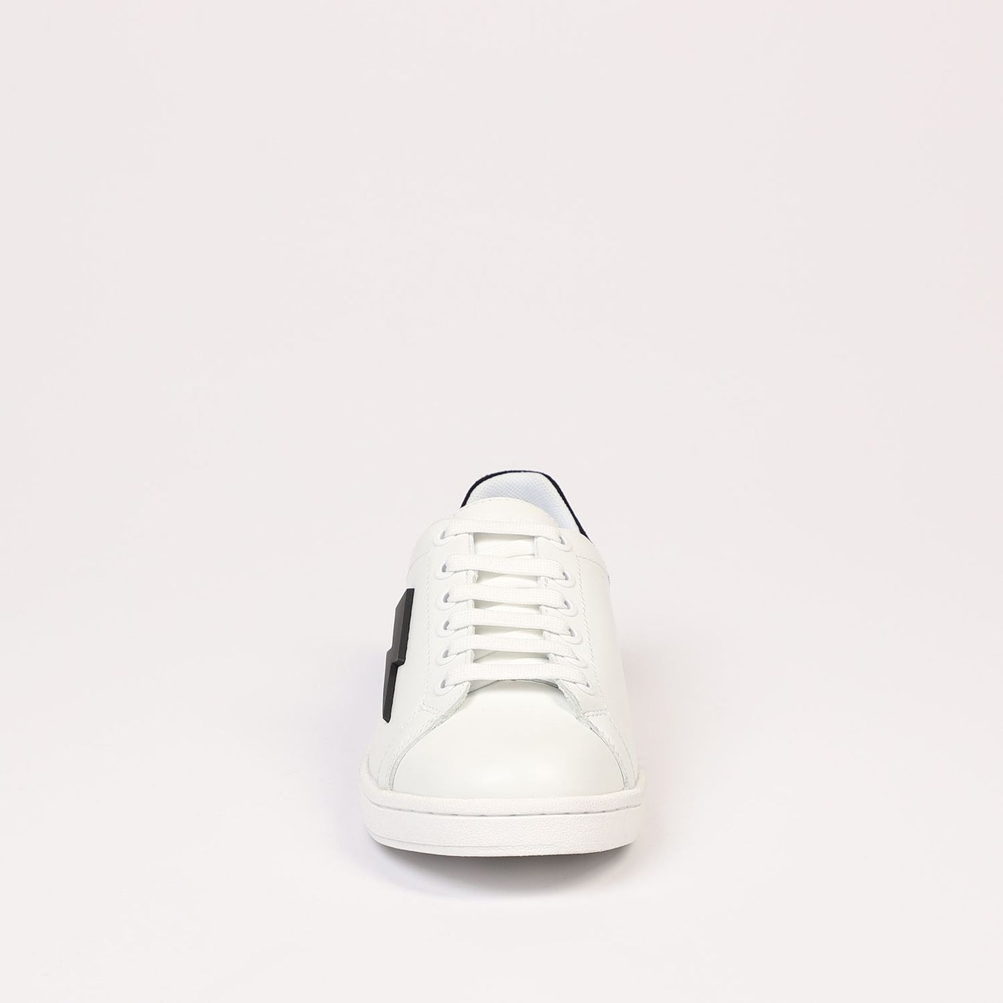 Elegant White Tennis Trainers with Side Logo