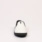 Chic White Textile-Leather Sneakers
