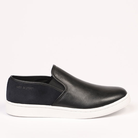 Sleek Elastic Suede Slip-On Sneakers