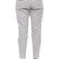 Chic Beige High-Waisted Cotton Trousers