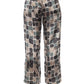 Elegant Palazzo Pants in Multicolor Gabardine
