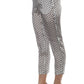 Elegant White Gabardine High-Waist Pants
