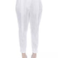 Chic White Gabardine Trousers with Tailored Fit