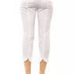 Chic High-Waist Ankle Pants in White