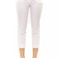 Chic High-Waist Ankle Pants in White