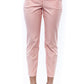 Chic Pink Ankle Trousers for a Sleek Fit