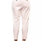 Chic Pink Ankle Trousers for Sophisticated Style