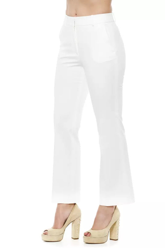 Elegant High-Waist Flared Trousers