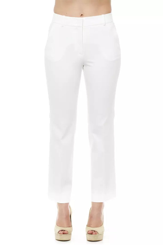 Elegant High-Waist Flared Trousers