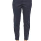 Elegant High Waist Trousers in Chic Blue
