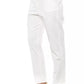 Elegant Regular Waist White Trousers