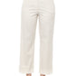 Chic Beige High-Waist Palazzo Trousers