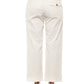 Chic Beige High-Waist Palazzo Trousers