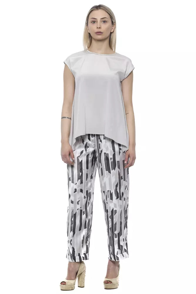 Elegant Beige Palazzo Trousers
