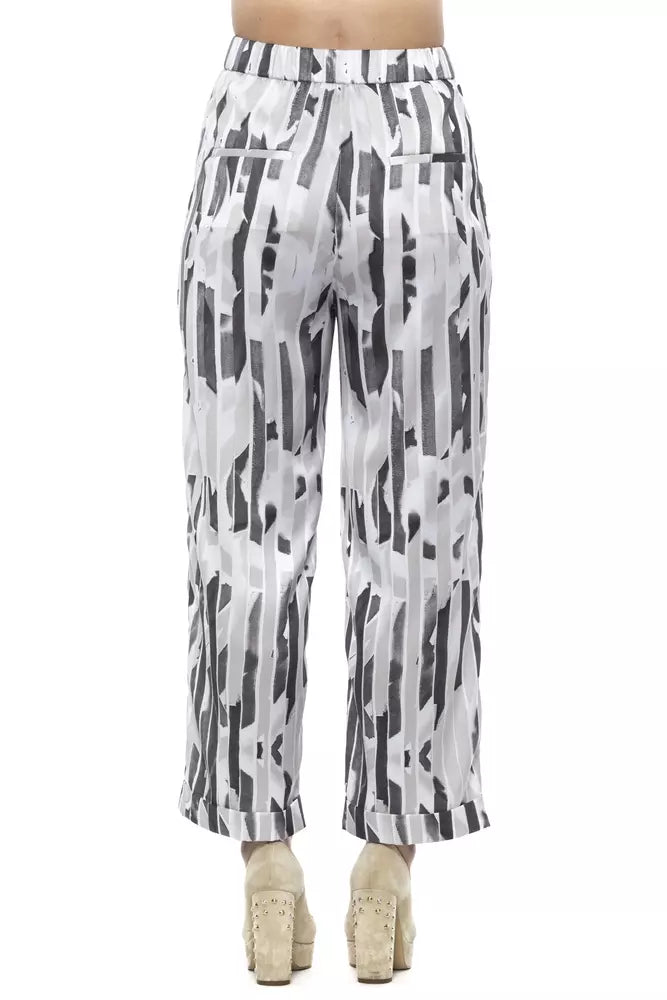 Elegant Beige Palazzo Trousers