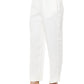 Chic White Trousers with a Comfortable Elastic Waist