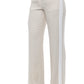 Chic Beige Palazzo Pants with Luminous Detailing