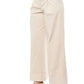 Elegant High-Waist Palazzo Pants in Beige