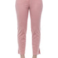 Chic Pink Slim Fit Cigarette Trousers
