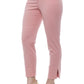 Chic Pink Slim Fit Cigarette Trousers