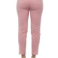 Chic Pink Slim Fit Cigarette Trousers