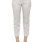 Chic Beige Tapered Ankle Cut Trousers