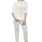 Chic Beige Tapered Ankle Cut Trousers