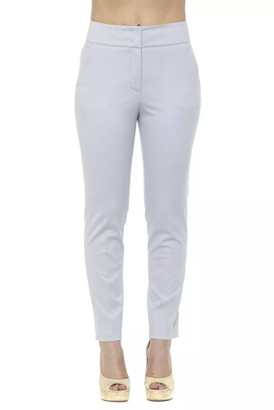 Elegant High-Waist Cigarette Trousers