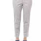 Elegant Geometric Print Straight Leg Trousers