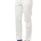 Chic Beige Straight-Leg Pants with Subtle Slits