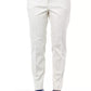 Chic Beige Straight-Leg Pants with Subtle Slits