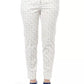 Chic Geometric Stretch Trousers