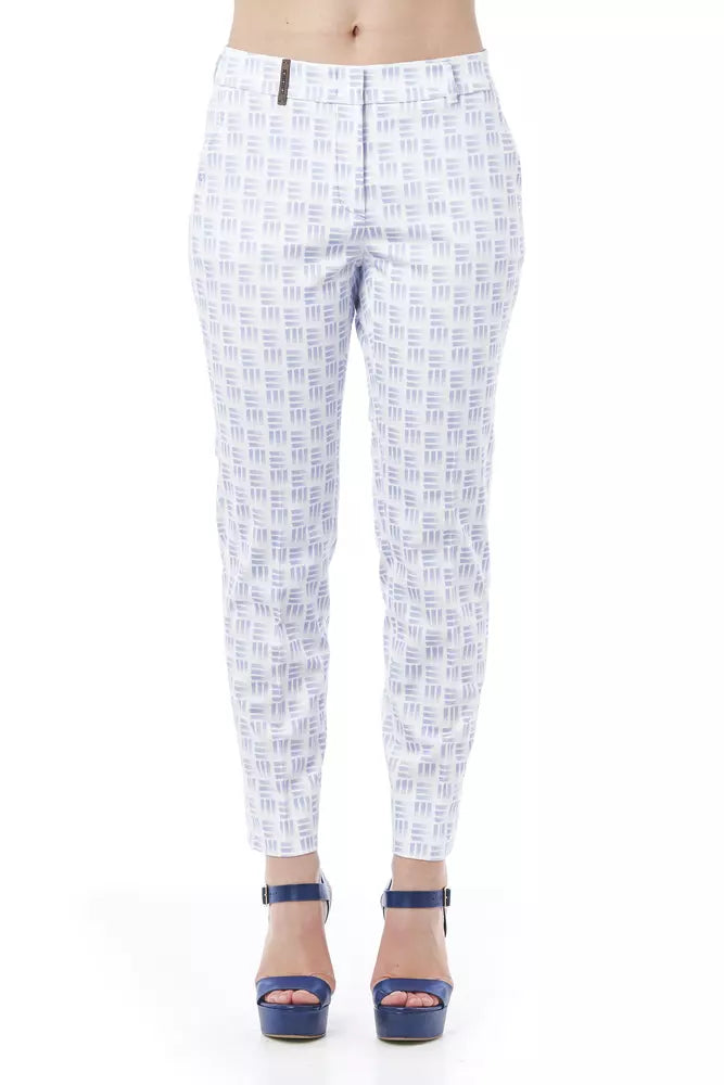 Elegant Geometric Stretch Pants