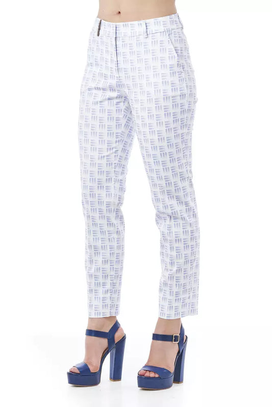 Elegant Geometric Stretch Pants