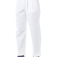Chic High-Waisted Baggy White Trousers