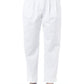 Chic High-Waisted Baggy White Trousers