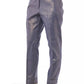 Chic Metallic-Effect Straight-Leg Trousers