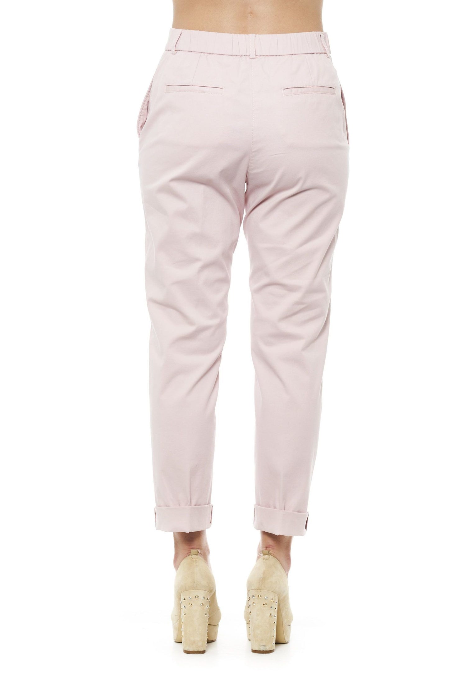 Chic Pink Soft Fit Chino Trousers