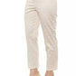 Elegant High-Waist Geometric Piquet Pants