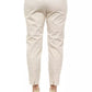 Elegant High-Waist Geometric Piquet Pants