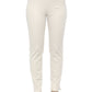 Chic Beige Slim-Fit Piquet Pants