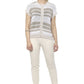 Chic Beige Slim-Fit Piquet Pants