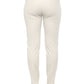 Chic Beige Slim-Fit Piquet Pants