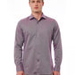 Burgundy Slim Fit French Collar Shirt